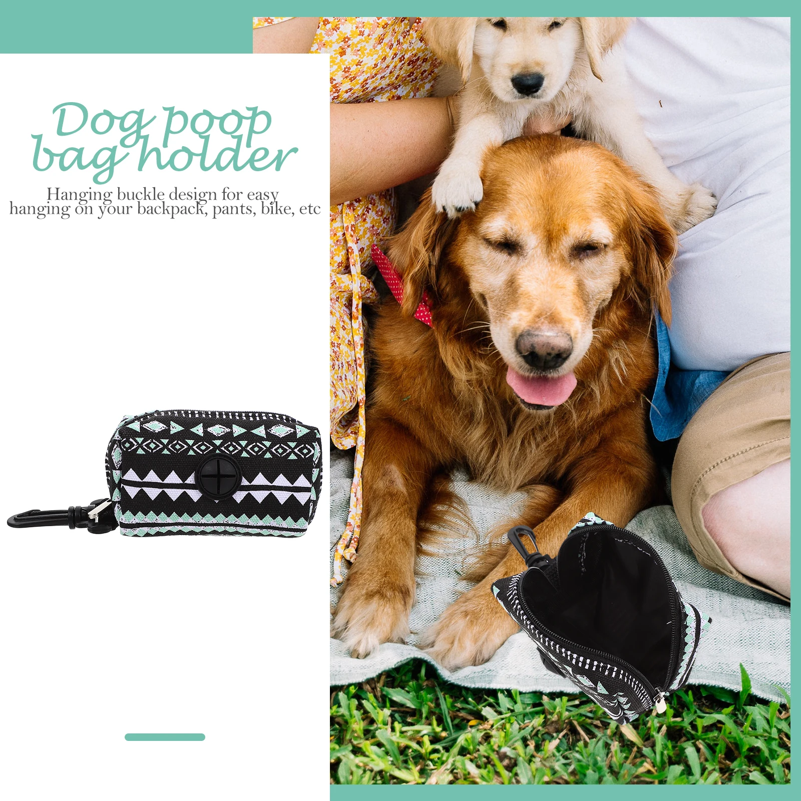 

Dog Poop Bag Dispenser Pet Waste Bag Organizer Lightweight Dog Waste Holder
