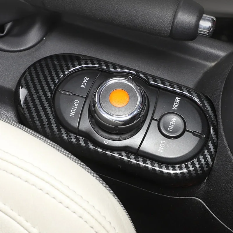 

Central Gear Multimedia Knob Button Decoration Interior Modification Car Accessories For BMW Mini Cooper F55 F56 F57 2014-2022