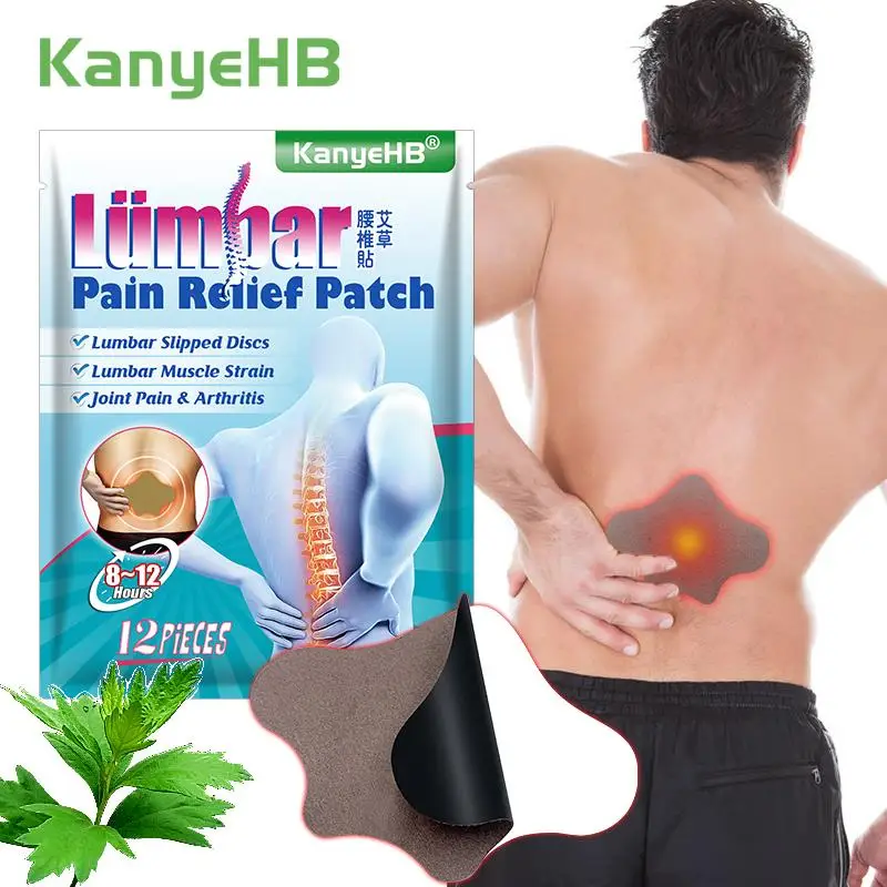 

12Pcs=1Bag Herbal Back Pain Patch Arthritis Analgesic Plaster Muscle Neck Knee Joint Lumbar Pain Relief Health Care Sticker W016