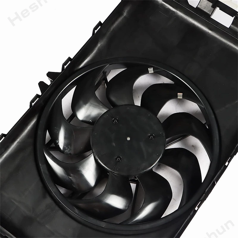 For Tesla Model 3 Y Radiator Engine Cooling Fan Assembly 2017 2018 2019 2020 2021 107708400E 107708400D 1077084-00-E 160780800A