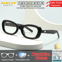 BLMUSA Personalized Prescription Optical Eyewear High Quality Women Cat Eye Frame Reading Glasses Anti Blue Light TR90 Eyeglass