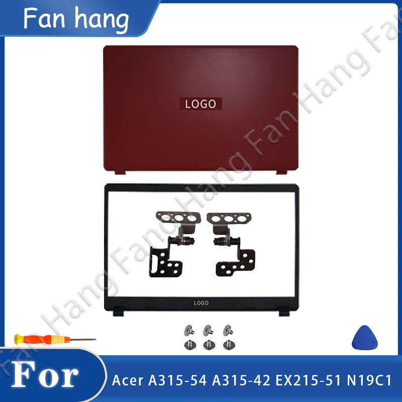 NEW For Acer Aspire 3 N19C1 A315-42 A315-42G A315-54 A315-54K  N19C1 LCD Back Cover Front Bezel Top Rear Lid Hinges Red A315-42