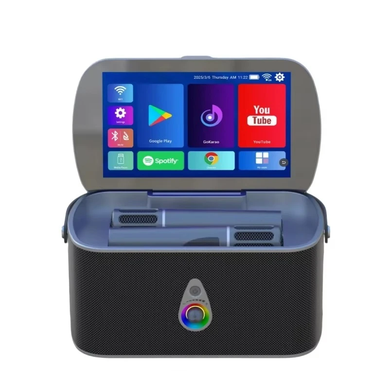 Karaoke Machine with HD Touch Screen, Wifi, Microphone