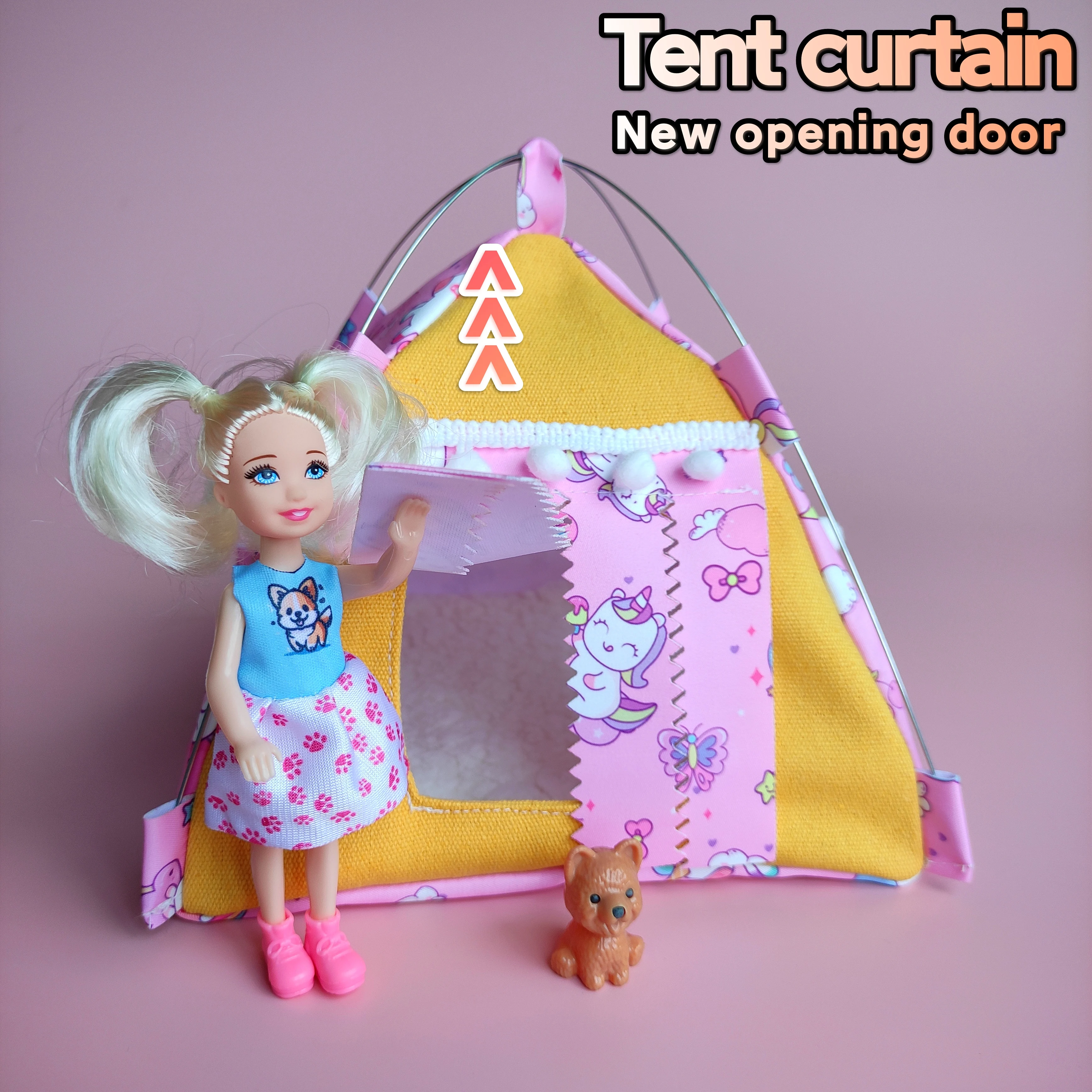 1:12 Dollhouse Simulation 24Pcs Tent Model Micro Doll Furniture Accessories Camping Decoration Toys Scene Children Gift
