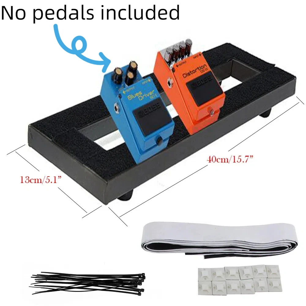 Quality Aluminum Alloy 40x13x4cm Guitar PedalBoard DIY Guitar Effect Pedal board No Pedals Included