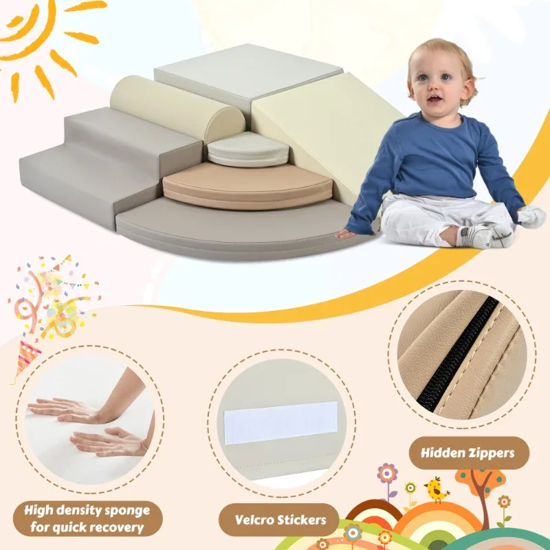 Ensemble de tapis de jeu multifonctionnel en mousse pour enfants, tapis de sol doux et empilables, adaptés aux salles de jeux pour tout-petits, sans danger pour les ramper