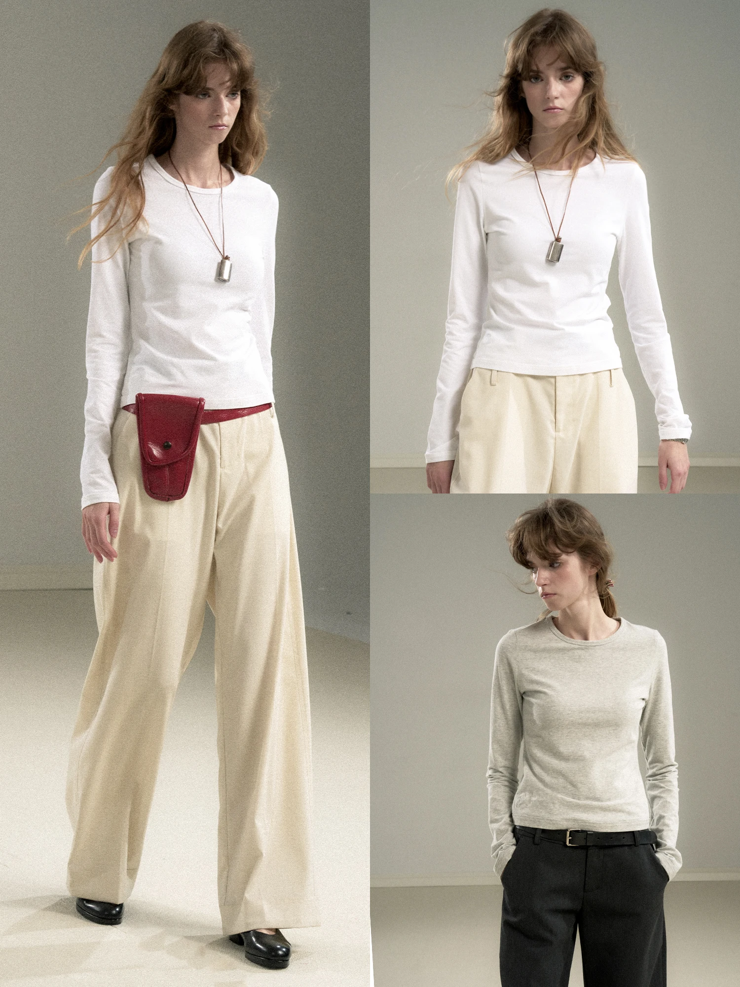 

Женская футболка с длинным рукавом, облегающая, для многослойных образов, базовая, для повседневной носки, с воротником-стойкой