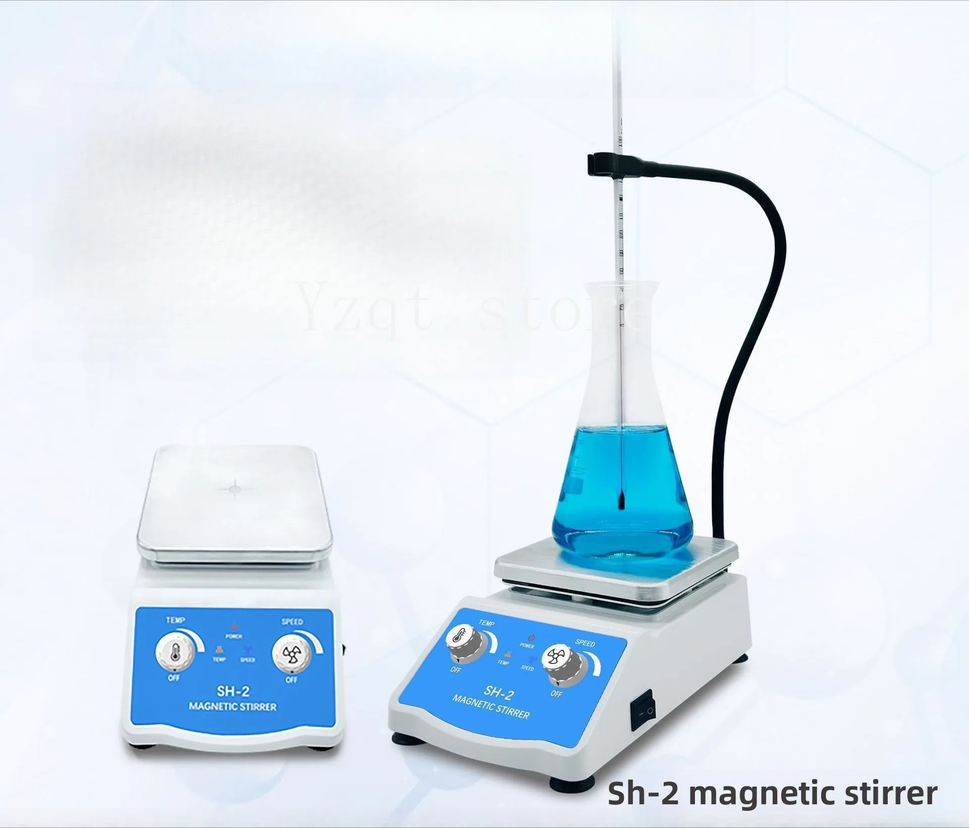 SH-2 Magnetic Stirrer Heating Stepless Speed Regulation Laboratory Small Electric Vertical Pigment Mixer