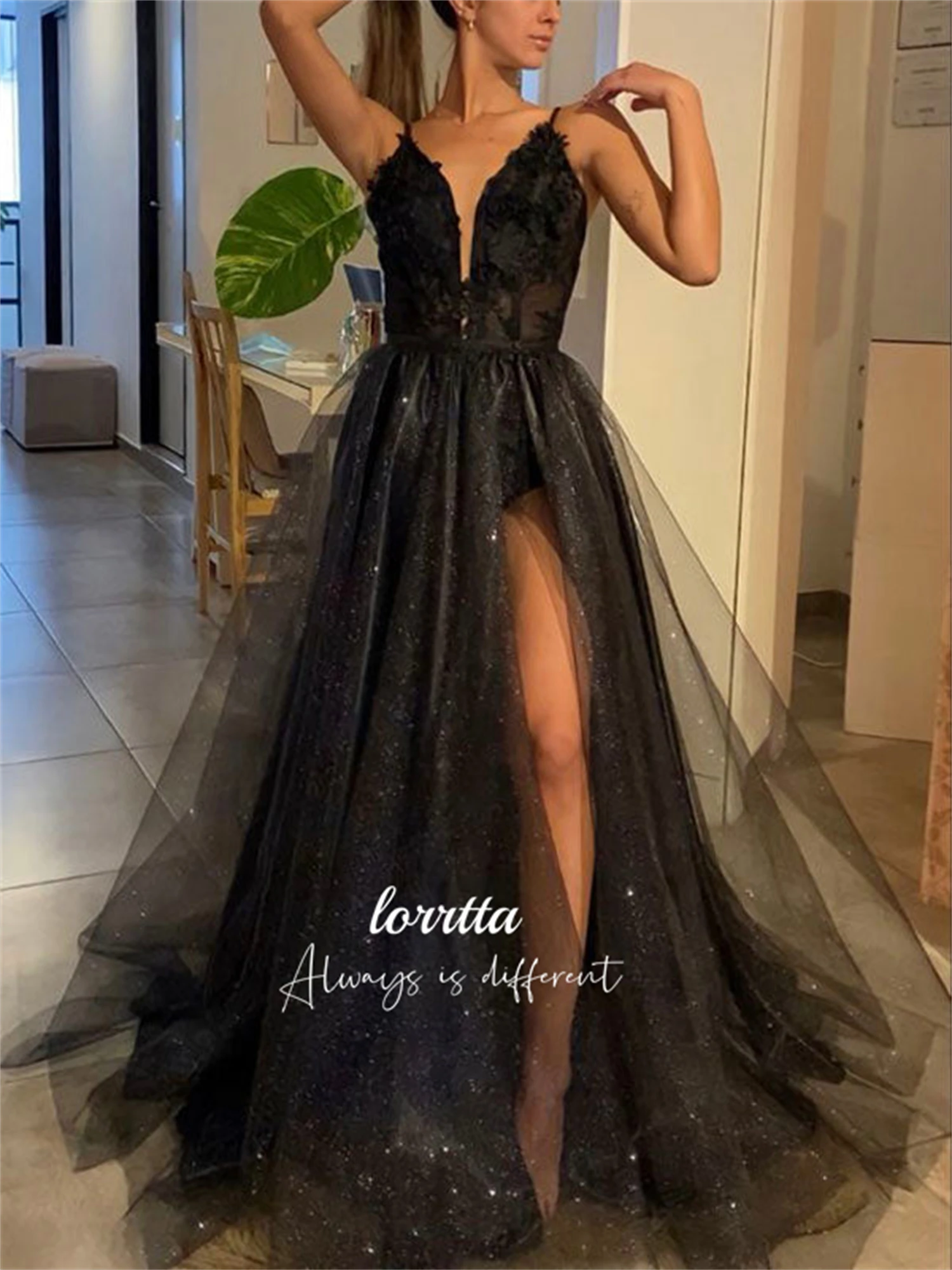 

Lorrtta Sling Applique Ball Gown Graduation Line A Mesh Party Dress New in Dresses With Long Sleeves Sharon Said Evening Formal