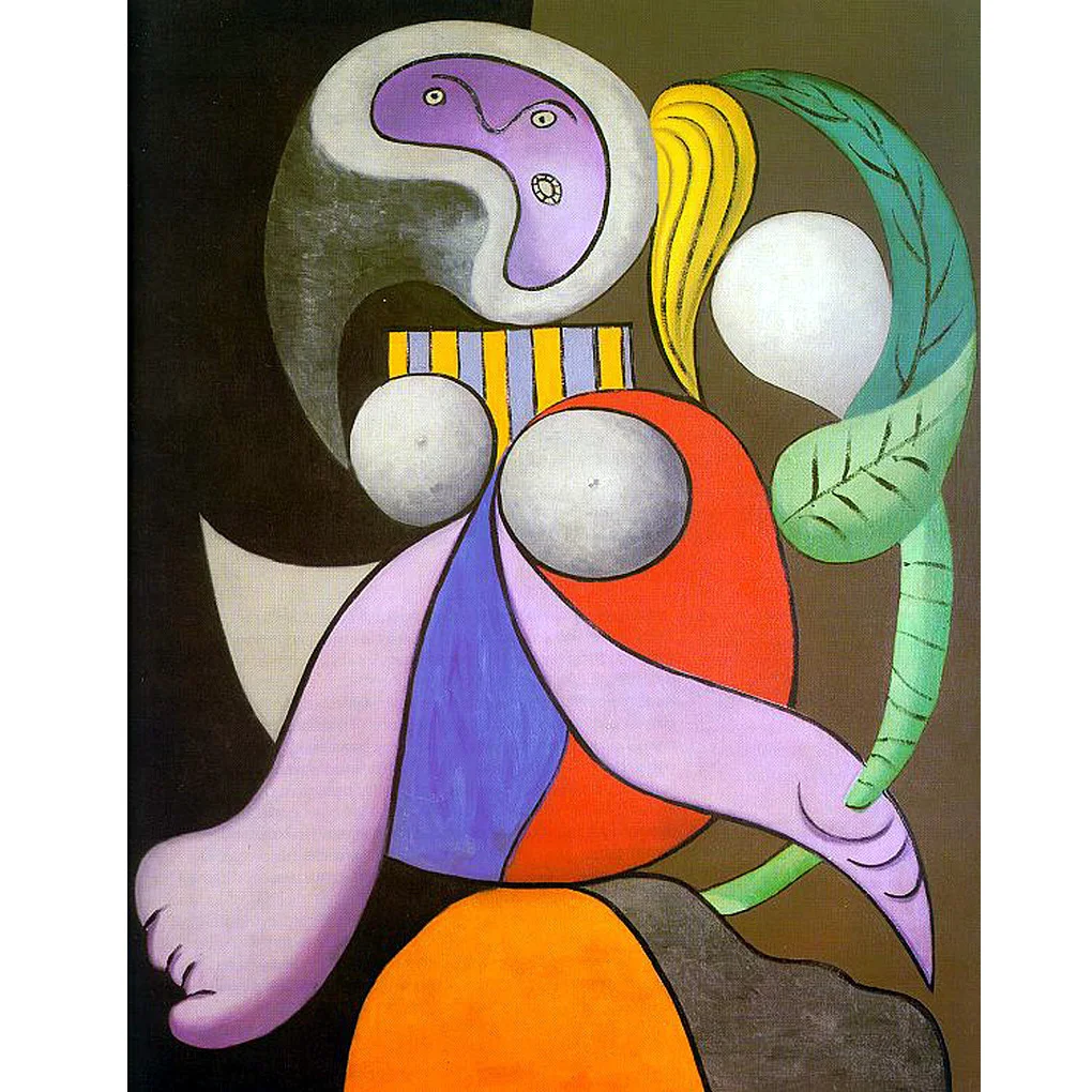 

Woman with flower by Pablo Picasso Pure handmade famous painting reproduction Surrealism style artworks for home decor