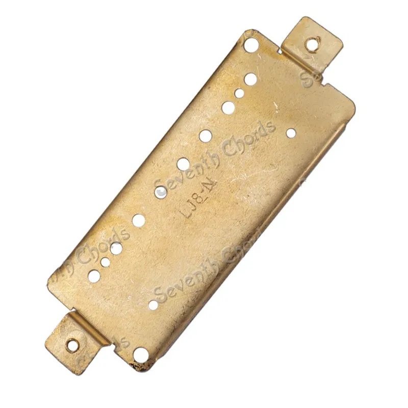 2Pcs of  Brass Pickup Baseplate Humbucker Baseplate for 8 String Electric Guitar Pole Spacing 67mm and 73mm for choose