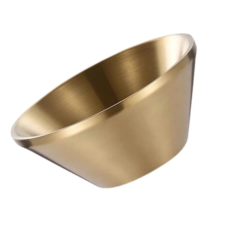 

Korean Style Dessert Bowl 12cm Ice Cream Stainless Steel Salad Container Home Candy Fruit Soup