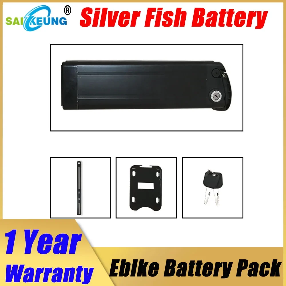 SilverFish 36v 48v 52v 60v 72v 20 24 30ah 40 50 60ah Bateria litowa EBike Akku Accu Rower elektryczny 1000w 2000w 3000w Bateria