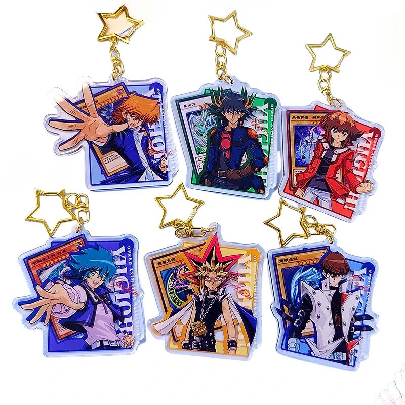 يو غي أوه البضائع سيتو كايبا الإبداعية عالية القيمة أنيمي الكرتون الاكريليك شخصية سيارة حقيبة سلسلة مفاتيح قلادة هدية عيد ميلاد