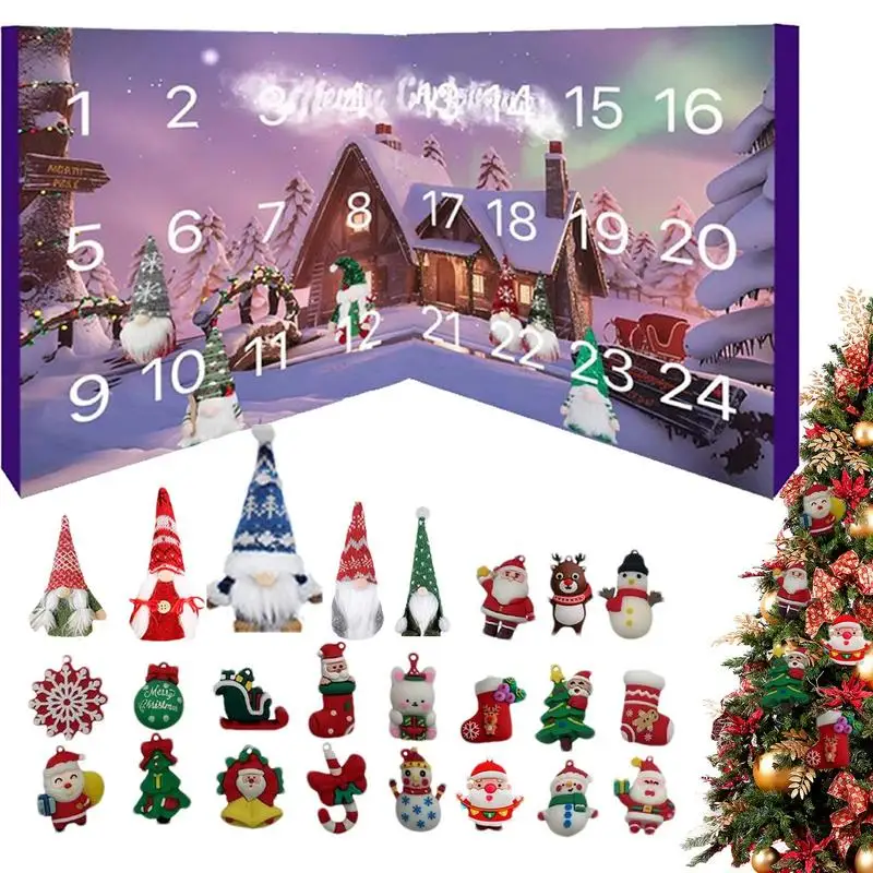 

24 Days Christmas Countdown Dwarf Dolls With 24 Different Anime Character Christmas Party Favors For Adults 2024