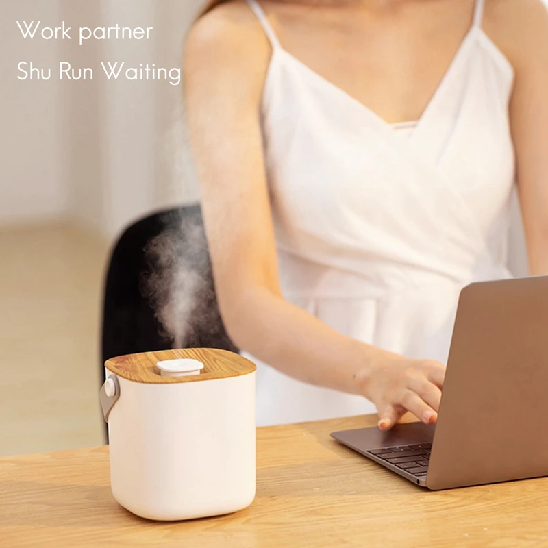 Humidificateur de bureau portable de grande capacité, chargement USB, humidification sans fil, grand volume de brouillard, 600ml