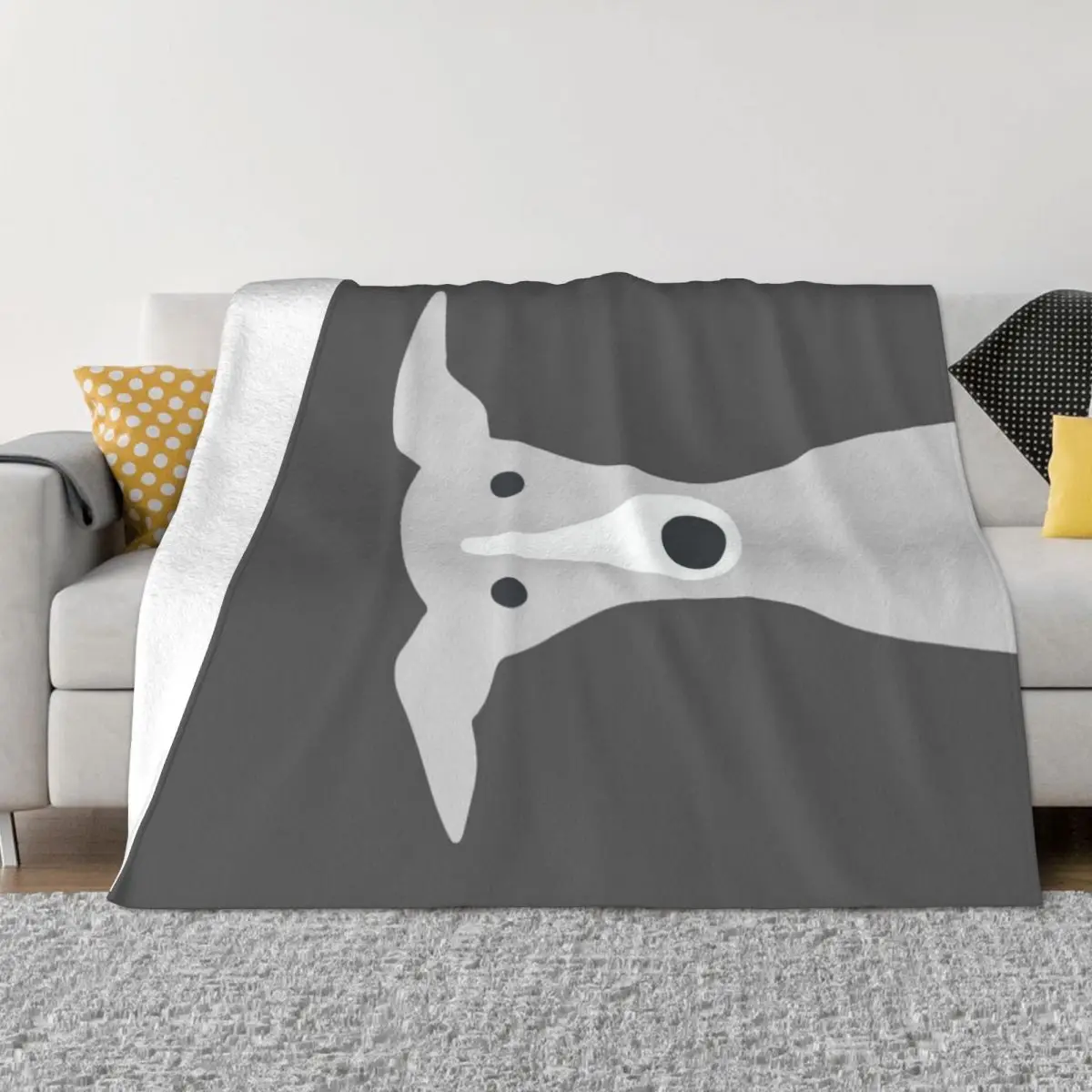 

Greyhound | Italian Greyhound | Cute Whippet Dog Throw Blanket Fluffy Shaggy Blanket funny gift