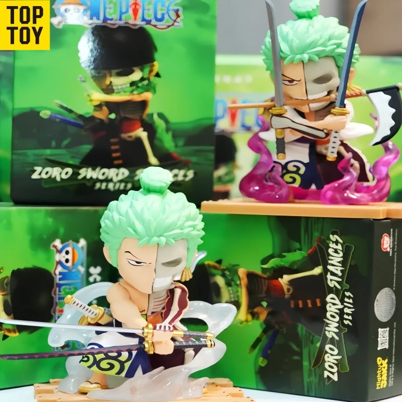 Toptoy Original Mighty Jaxx One Piece Solo Sword Chronicles Series Handheld Blind Box One Piece Zoro Ornament Anime Toys Gifts