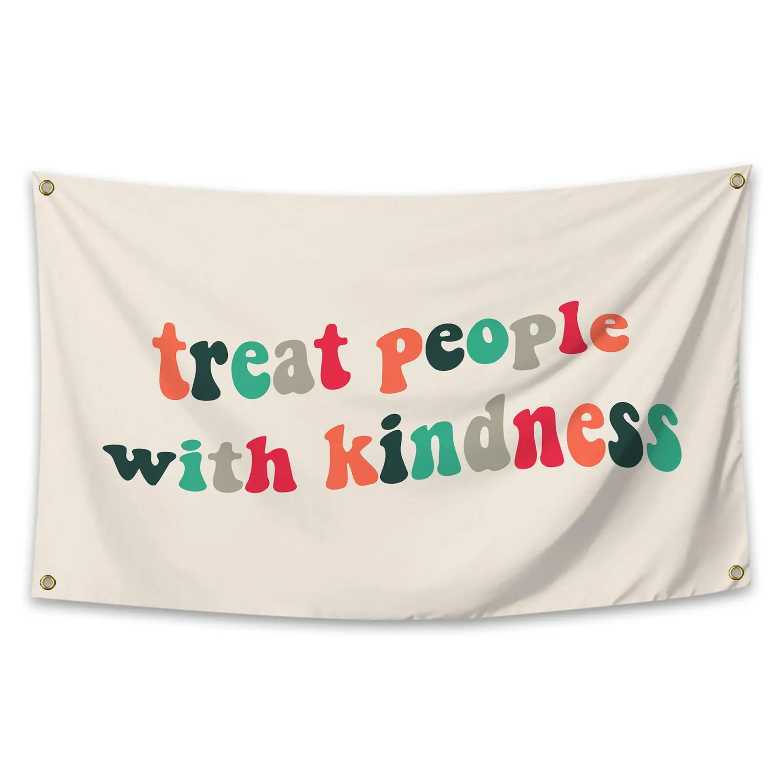 Flagnshow 100% Polyester Treat People With Kindness Flags