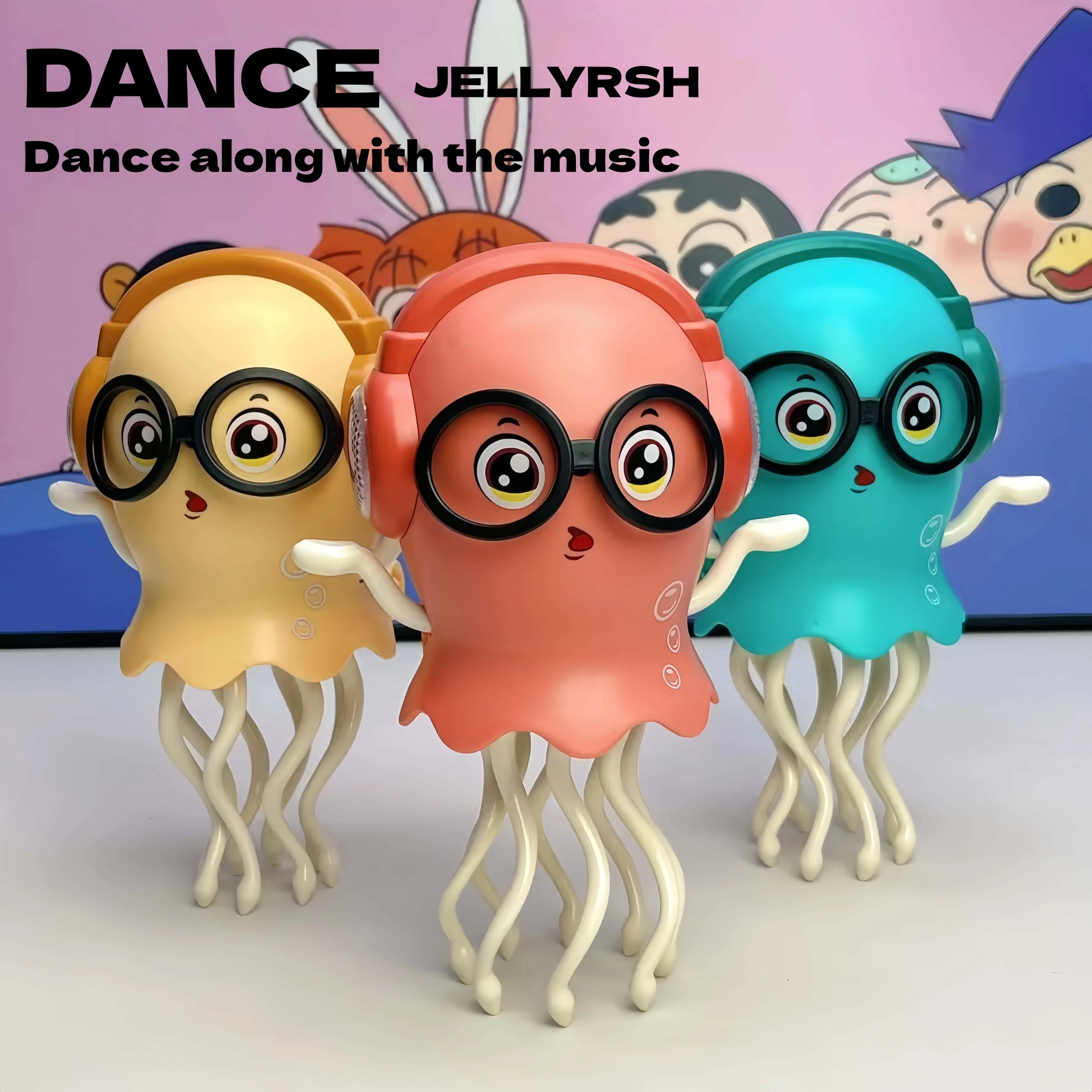 

Electric Magic Dance Octopus Jellyfish Toy Octopus Fish Automatic Avoidance Obstacle Children's Puzzle Relief Toy