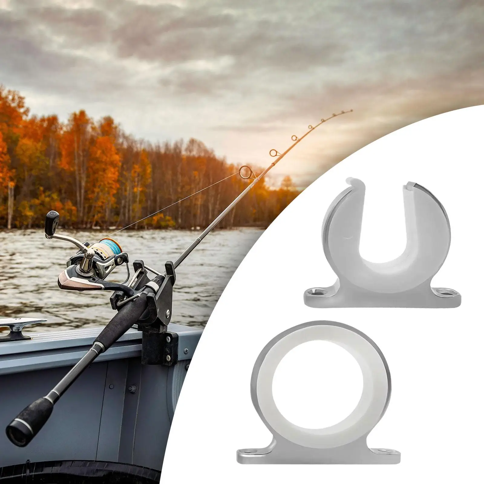 

Fishing Rod Holder Easy to Install Stainless Steel Fishing Rod Storage Rack