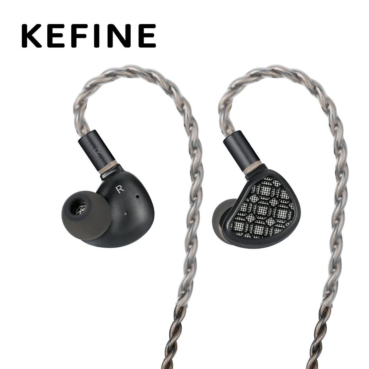 Kefine Arnar Planar Driver+1 BA Hybrid In-Ear Earphones 14.5mm Driver with Replaceable Nozzles And Detachable Cable