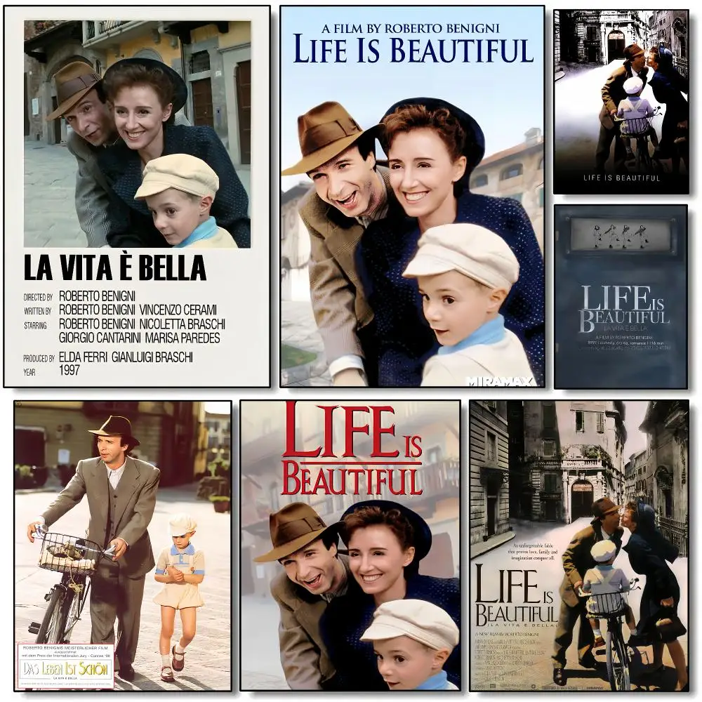 Film L-La vita e b-bella Poster HD Wall Art Aesthetic Home Decor for Living Room Bedroom Café Office Stylish Gift