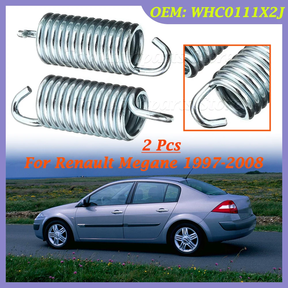 2 Pcs For Renault Megane 1997 1998 1999 2000 2001 2002 2003 2004 2005-2008 WHC0111X2J Brake Caliper Return Springs 2X
