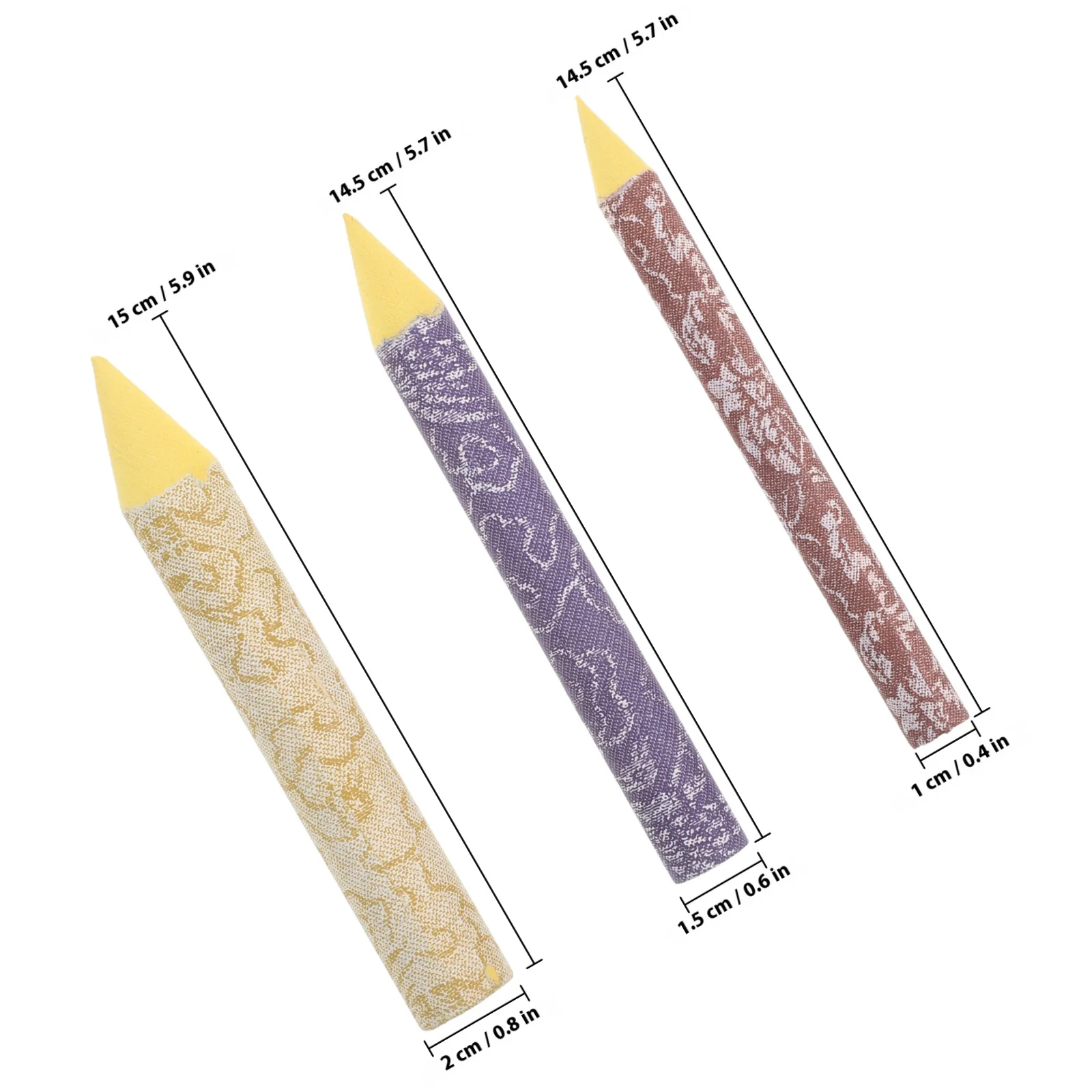 3 Stuks Schets Blenders Set Tekengereedschappen Voor Kunstenaars Blending Sticks Schets Doekjes Pennen Gladde Shading Blend Tonen Effectief