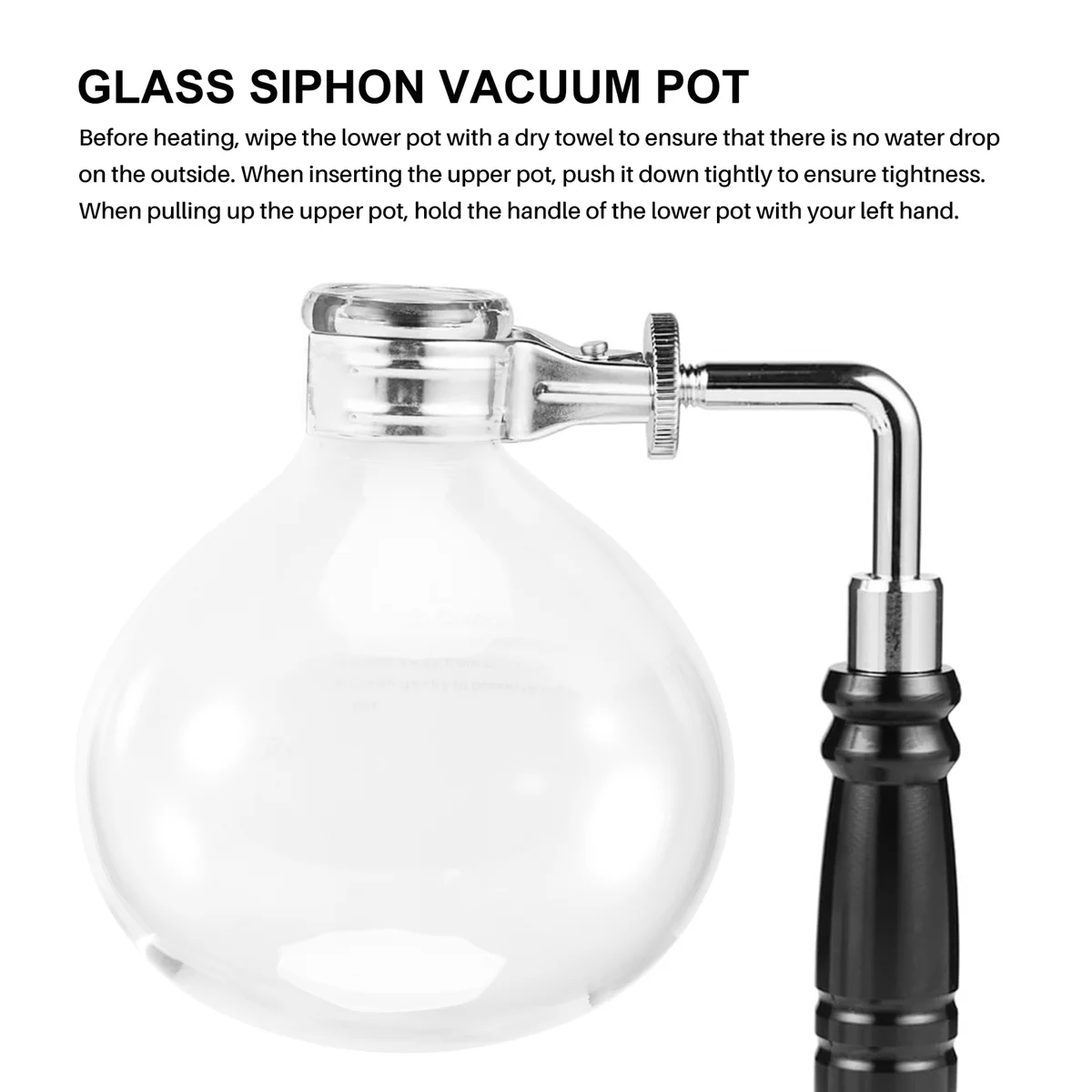 Accessori per pentole per sifone da caffè TCA-3/5Cup sifone in vetro di alta qualità caffettiera sottovuoto parti sostituire (B)