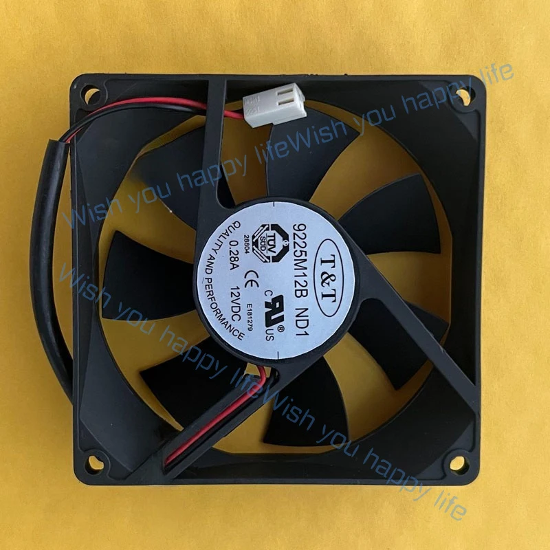 

L... for T&T 9225M12B ND1 12V 0.28A 9025 9CM 2-wire cooling fan