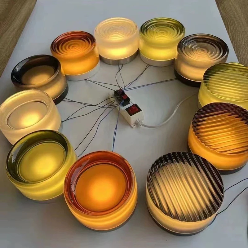 Modern Round Glass Wall Lamps LED Acrylic Corridor Aisle Lamp Minimalist Home Decor Living Room Porch Bedroom Bedside Wall Light view 6