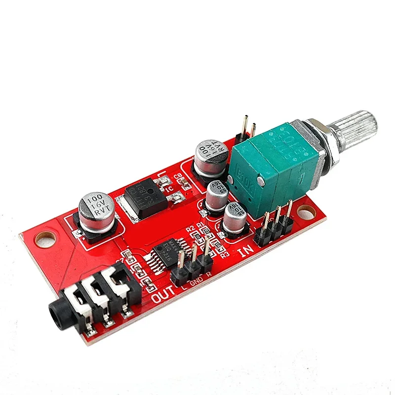 LUSYA Headphone Amplifier Board MAX4410 Mini Amp Power Amplifier Preamp