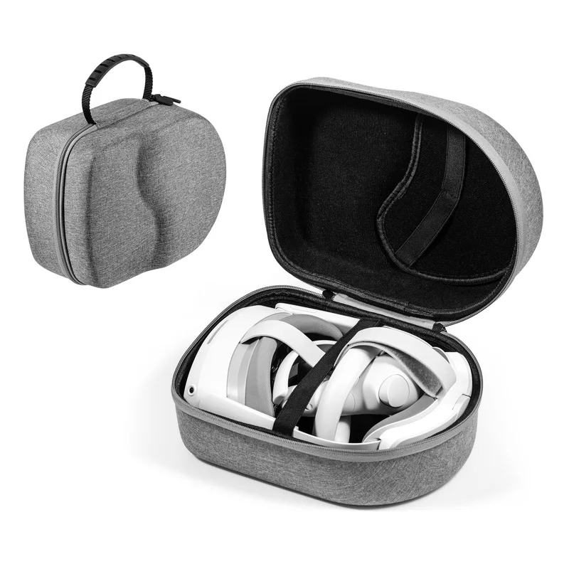 

for Pico 4 Storage Bag Gray Carrying Case VR Glasses Accessories