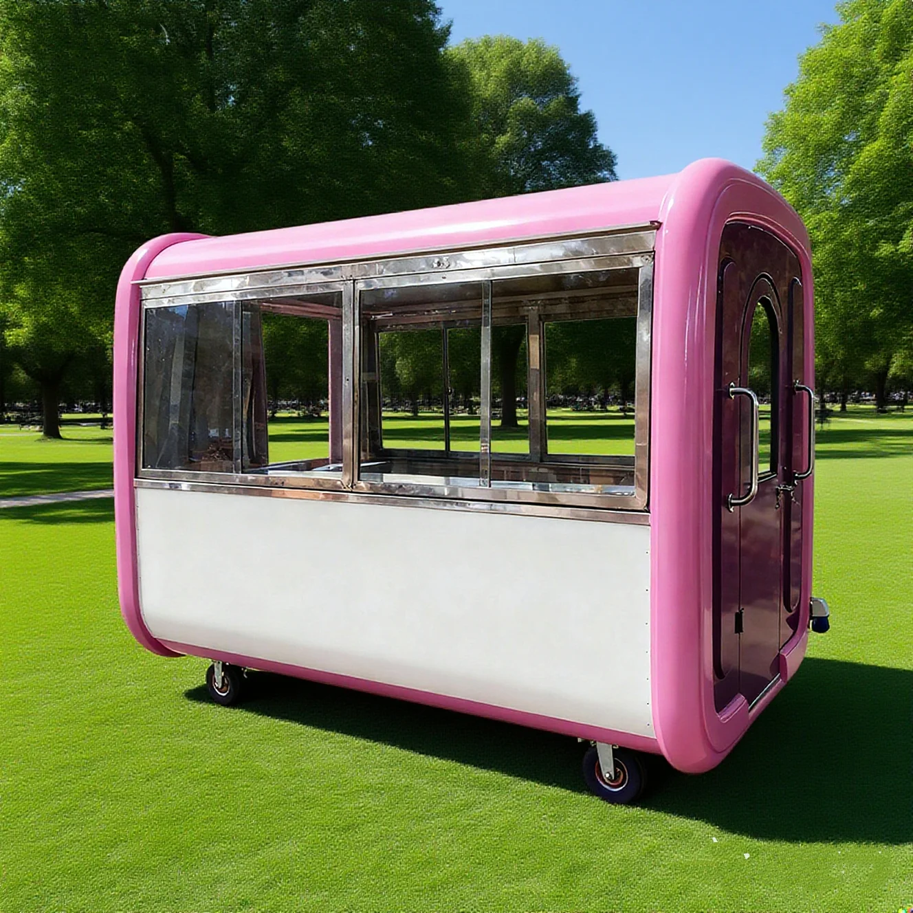 Truck Food Mobile Food Cart Trailer Cheap DOT Verified Mobile Fully Equipped Luxury Foods Trucks with Bathroom