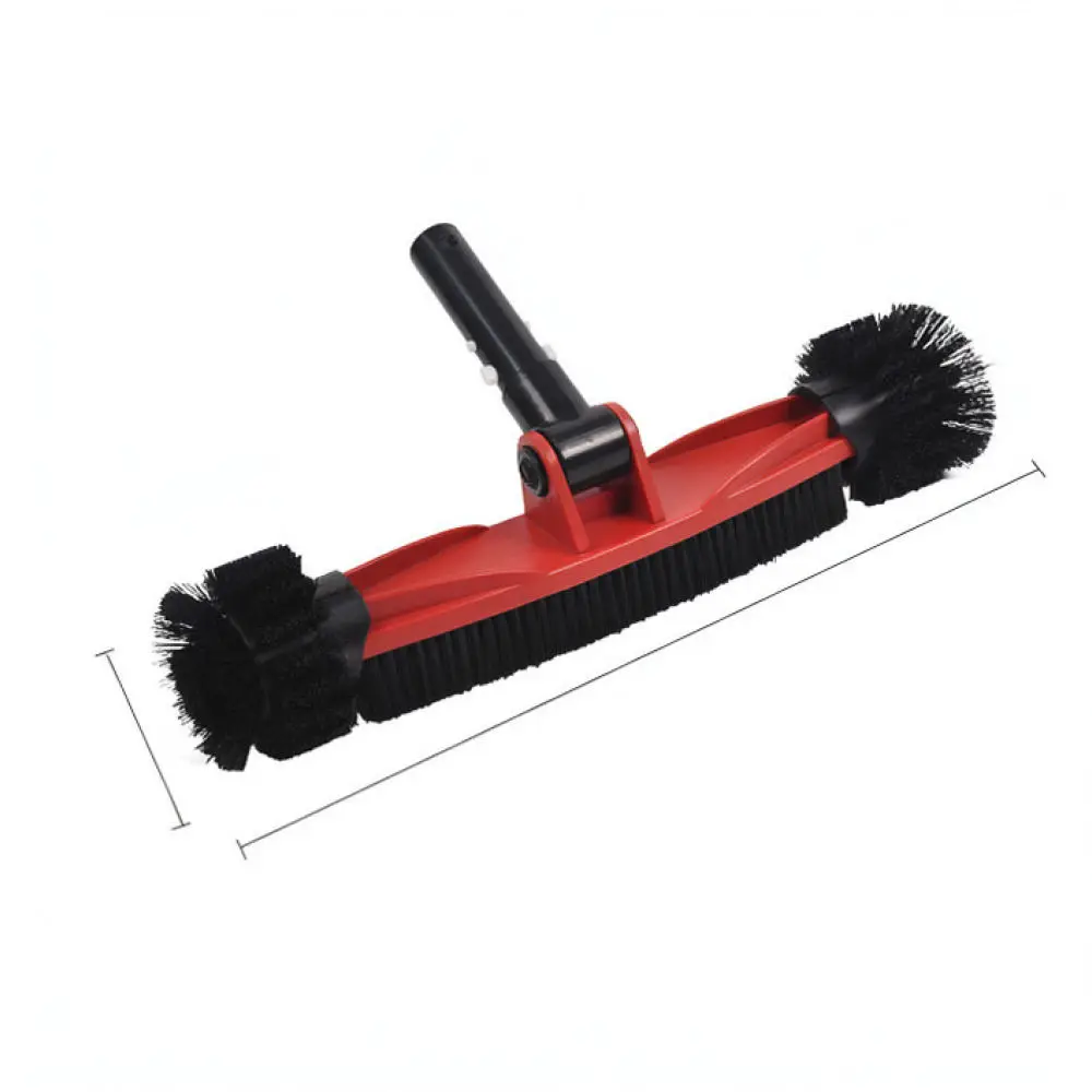 Swimming Pool Brush 16 Inch Rotatable Scrubber Detachable Handle Wall Cleaning Tool For Pond Spa Maintenance Equipment