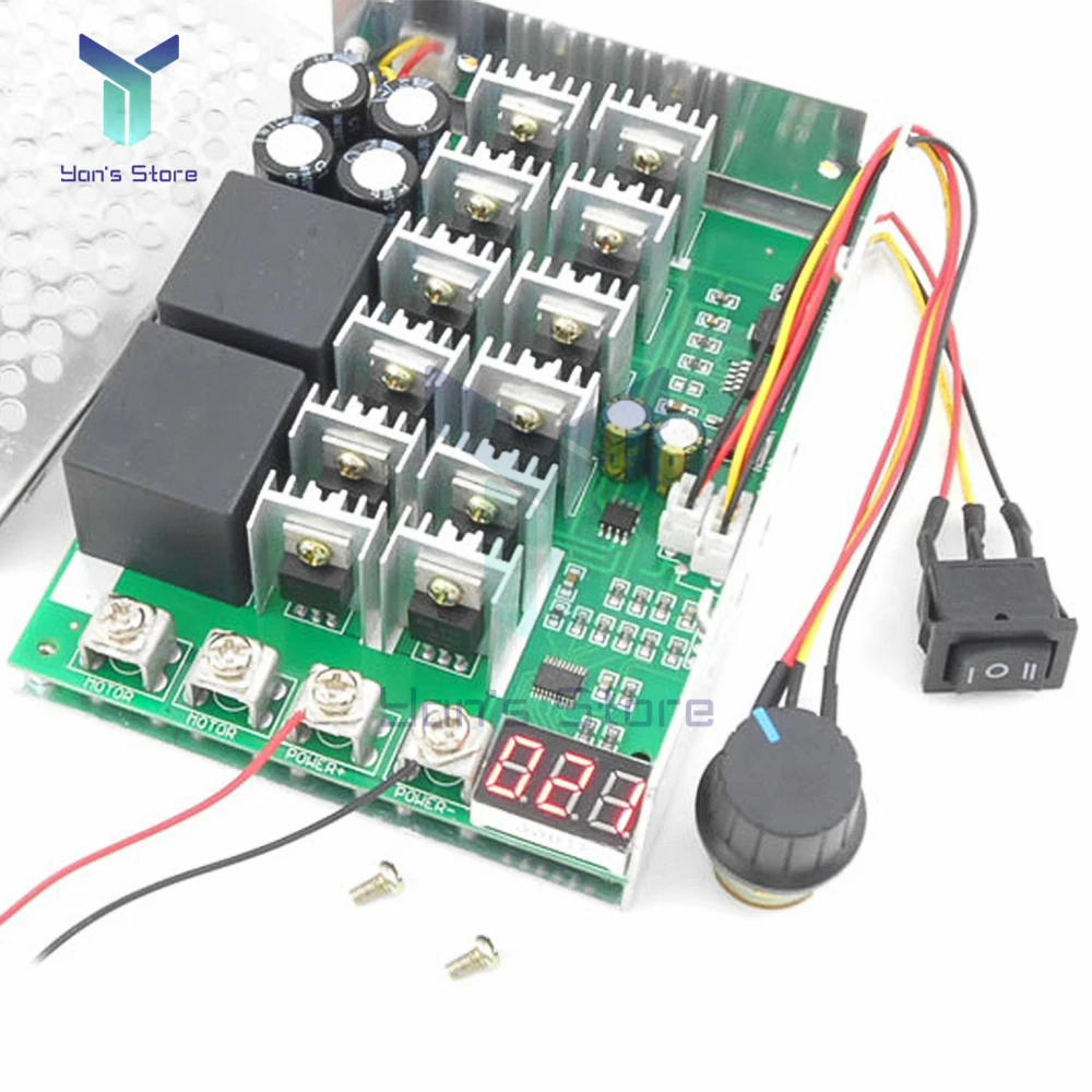 0-100A 5000W Reversible PWM Motor Speed Controller 15KHZ Forward/reverse Rotation Motor Controller Driver Module 12V 24V 36V 48V