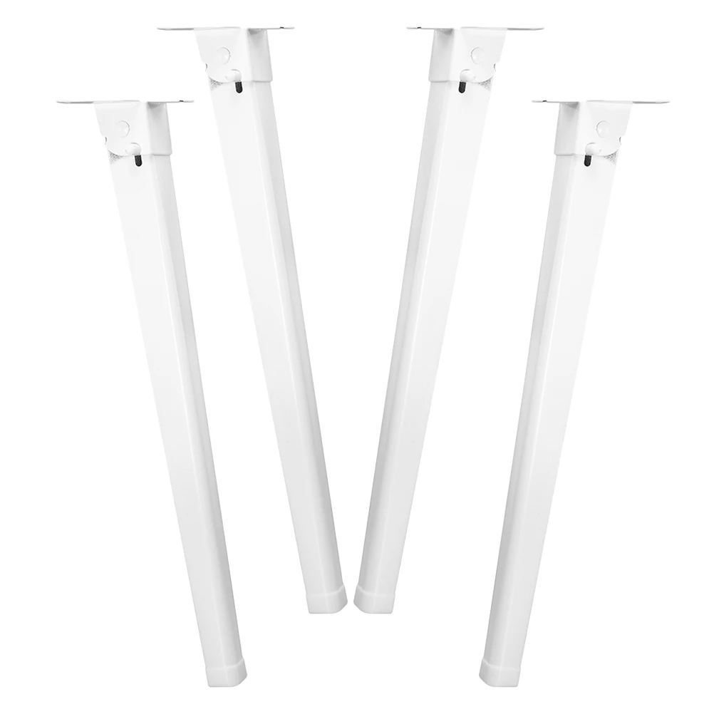 

4pcs Foldable Table Legs Adjustable Height for Camping Bed Desk Laptops Furniture Accessories Metal Sturdy Durability Square