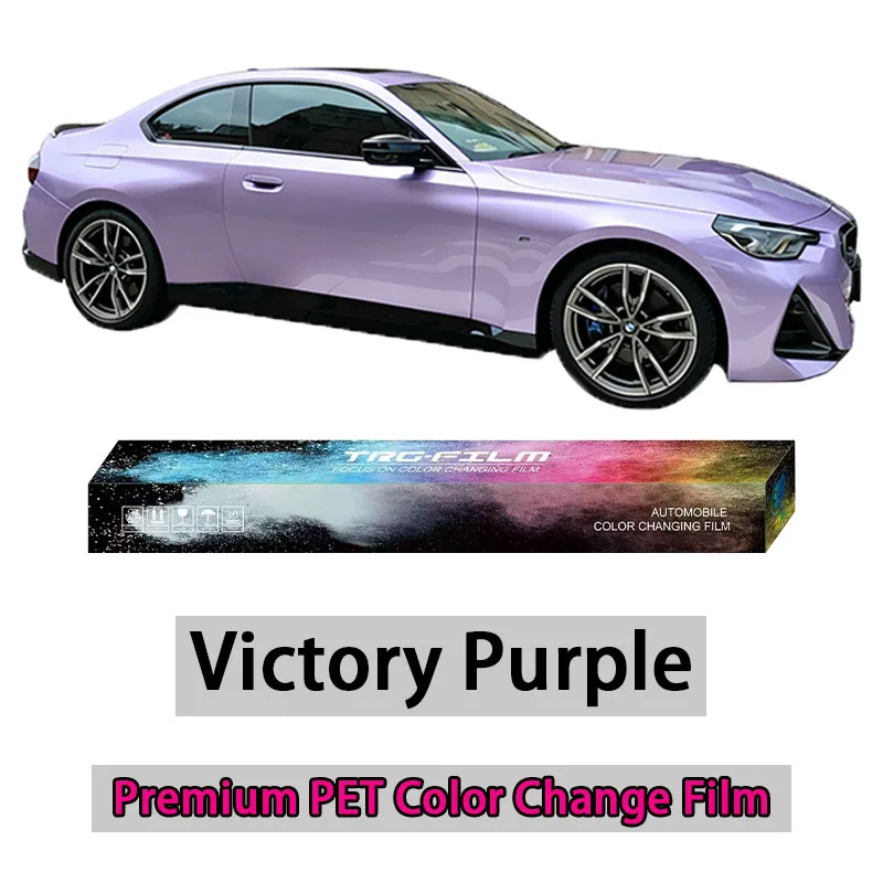 

TRG Film High-Quality Full Vehicle Color Change Film: Victoria Purple (Matte PET Vinyl Film - Original Automotive Paint Series)