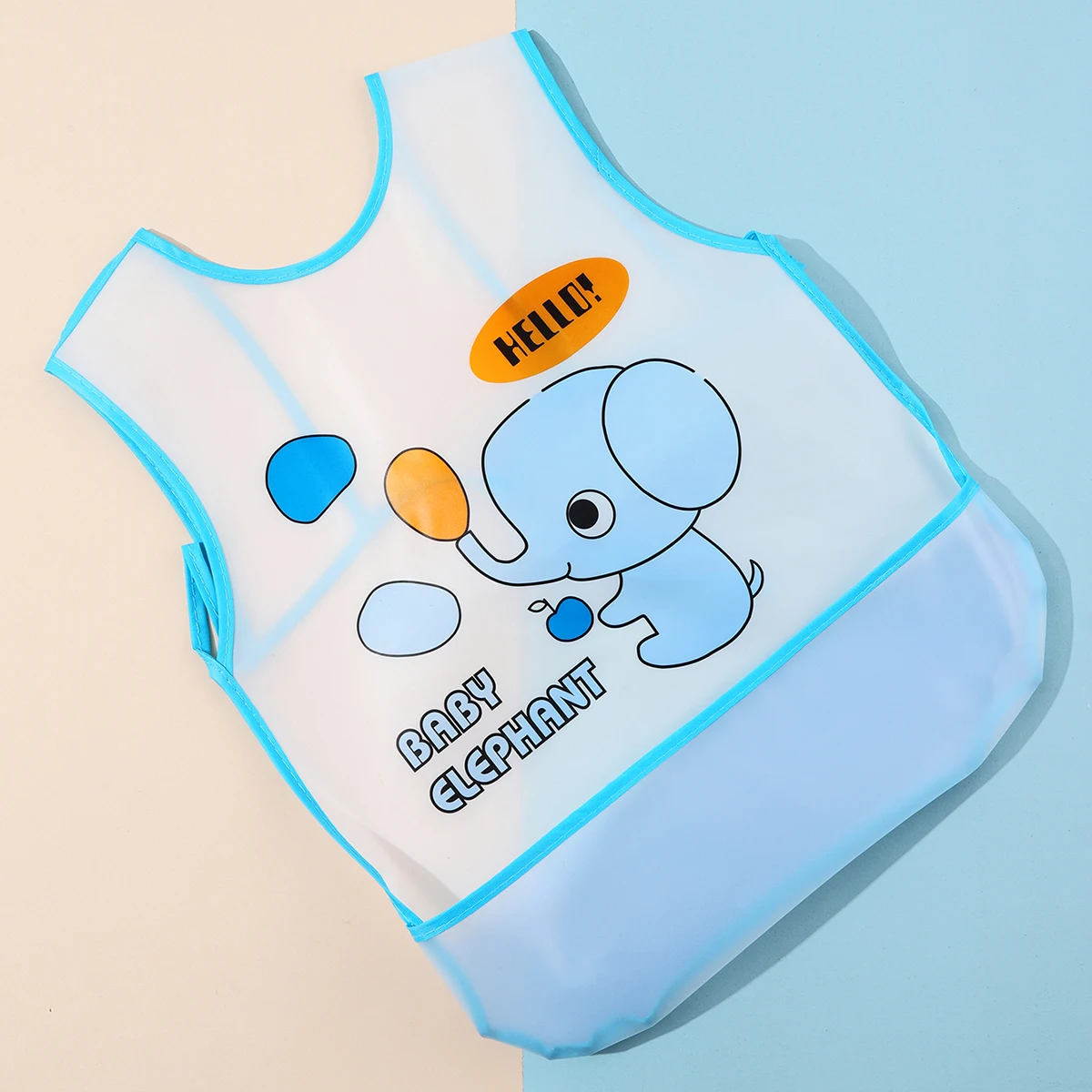 Waterproof Baby Bibs for Infant Toddler Boys Girls Sleeveless Feeding Apron Cartoon Animals Child Kids Bib