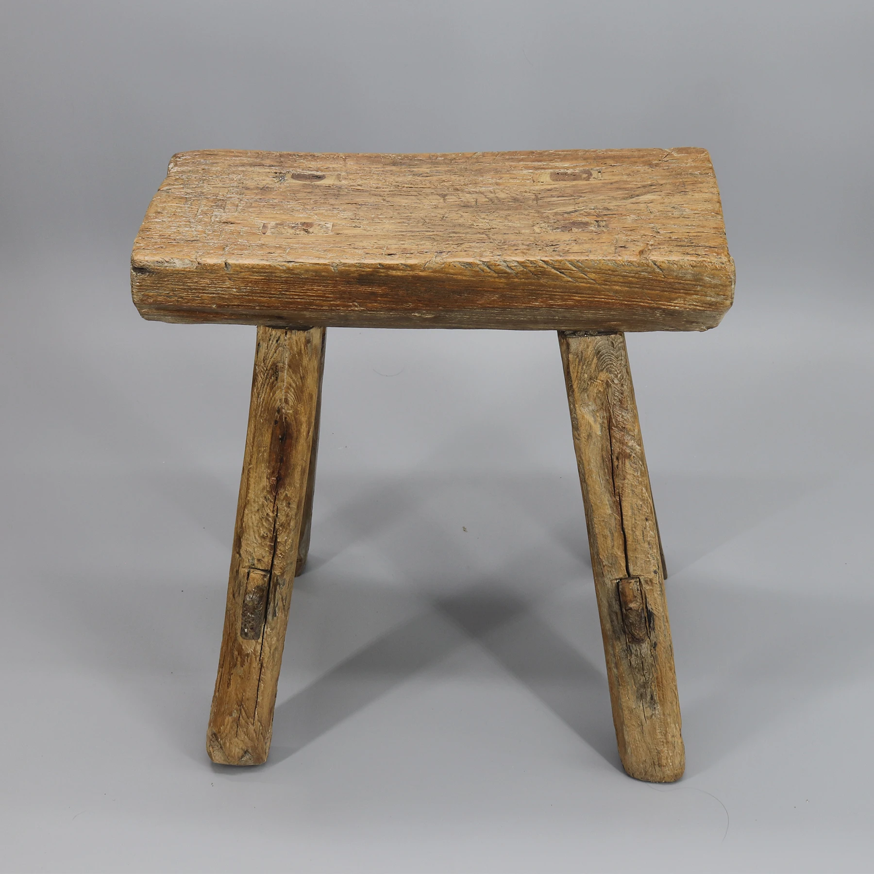 Old Wooden Stool, Bathroom Bench, Chinese Antique, Pedestal, Medium Size