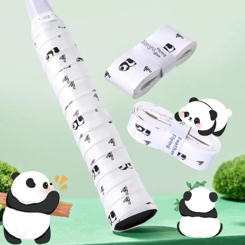 

【W】1Pc Cartoon Design Tennis Overgrip Shockproof Sweat-Absorbent Non-Slip PU Handle Grip Tape For Tennis/Badminton/Squash