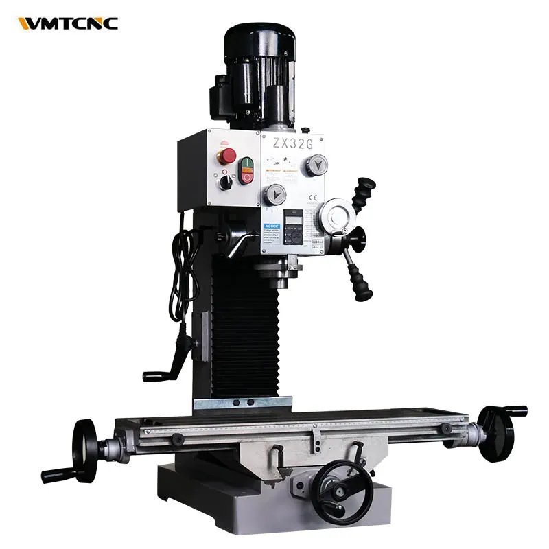 Multifunctional Drilling And Milling Tapping Hobby Milling Machine ZX32G - Gear Type Milling Drilling Machine