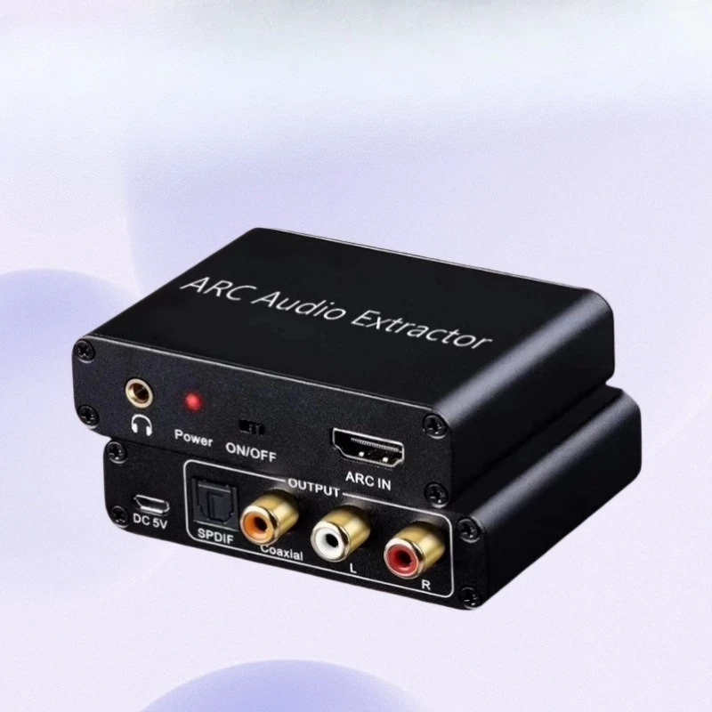 Audio Returner DAC Audio Adapter Fiber Coaxial 3.5 Headphone Audio Converter