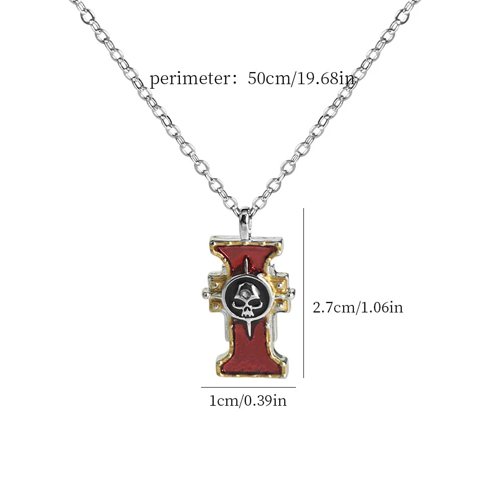 Game Warhammer 40K Peripheral Courtroom Seal Pendant Necklace Sweater Chain Daily Wearable Holiday Gift