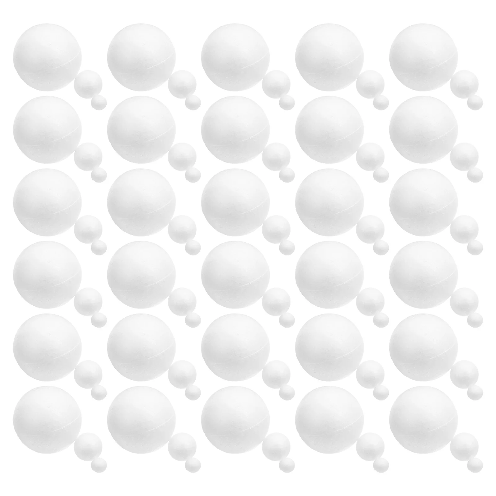 

175Pcs Craft Foam Balls Smooth Polystyrene Sphere Round for Christmas Holiday Decorations DIY School Projects Party Supplies