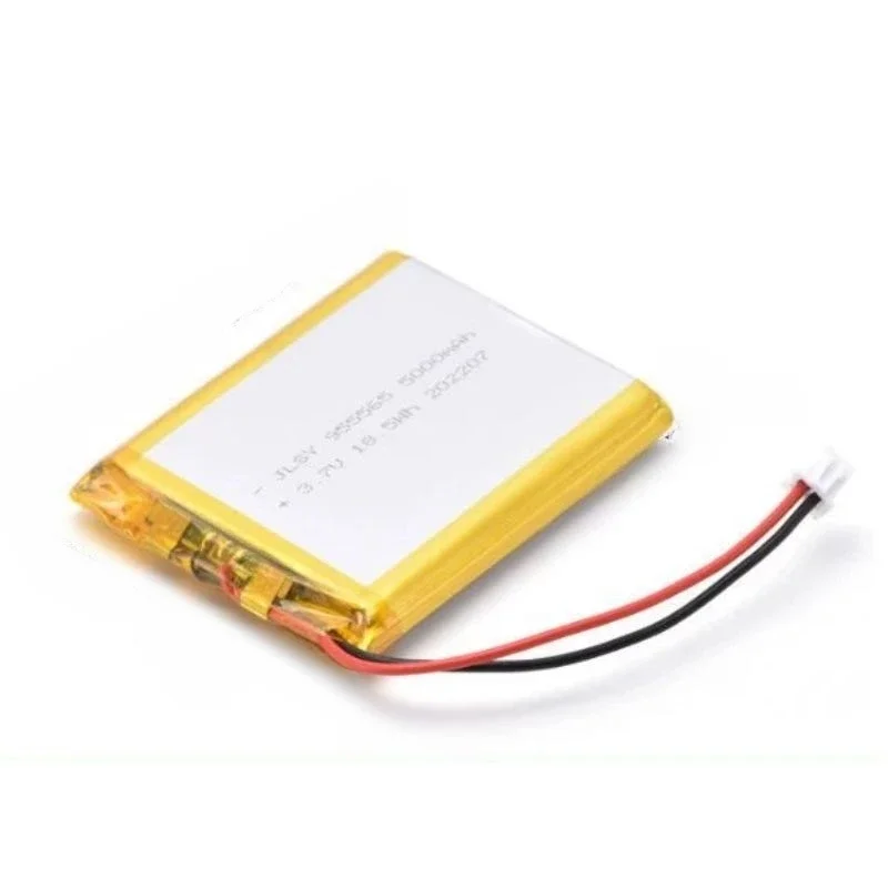 3.7V 5000mAh 955565 2pin Plug for Mobile Power Smart Home Air Conditioning Suit Charging Polymer Lithium Battery  Jst PH 2.0mm