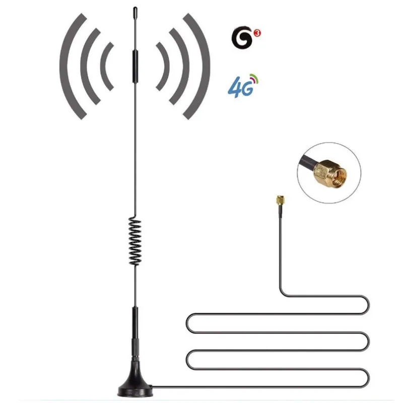 

Free Shipping 10pcs 3g 4g LTE Sucker Antenna Full Band All Netcom Router700-2700Mhz Antenna Omnidirectional High Gain External W