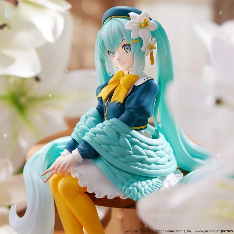 HATSUNE MIKU Lily Fairy Flower Elf Instant Noodle Druckperiphere Ornamente Pixiv Trendy Play Anime Figur Bandai Banpresto