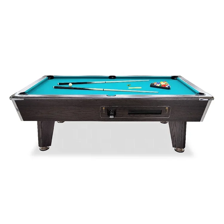 classic 8ft american coin operated billiard table, snooker pool table for family, office, game room